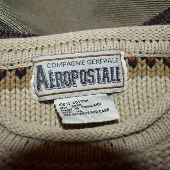 Vintage Aeropostale Compagnie Generale Sweater XL - Picture 3 of 4